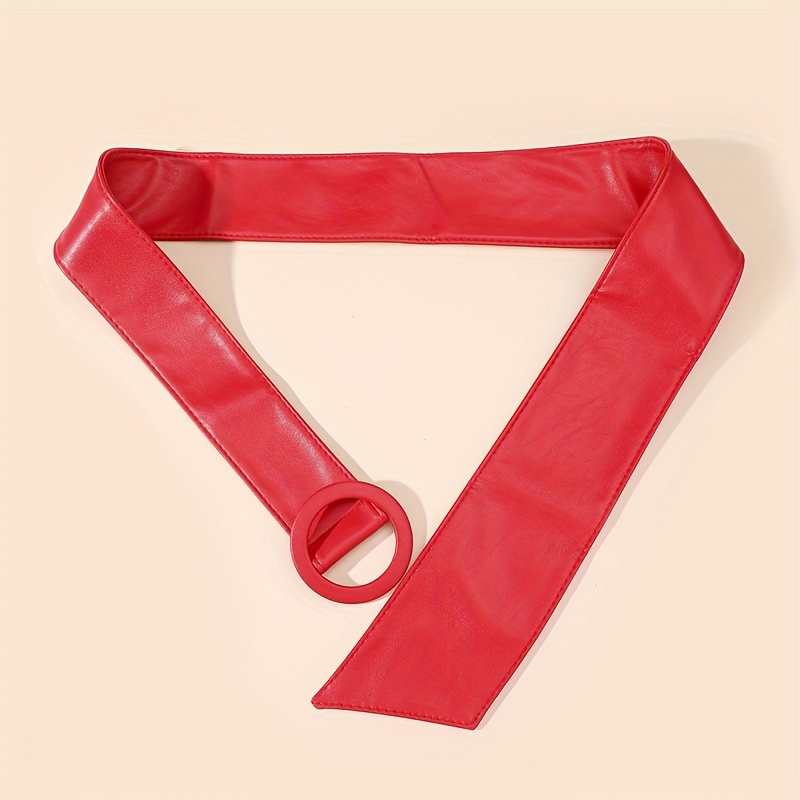 Stylish Waist Belt with Decorative Buckle for Women's High End Look